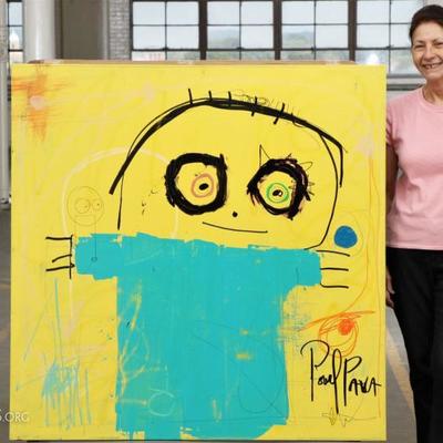 Poul Pava- Contemporary Acrylic On Canvas