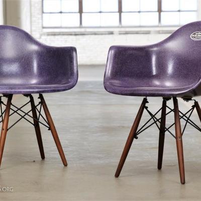 Case Study Arm Chair Dowel In Grape - Retail Price $485 Each #2
