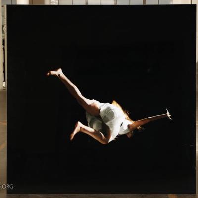 Massive Contemporary Color Photograph Mounted On Plexiglass- Female Dancer 