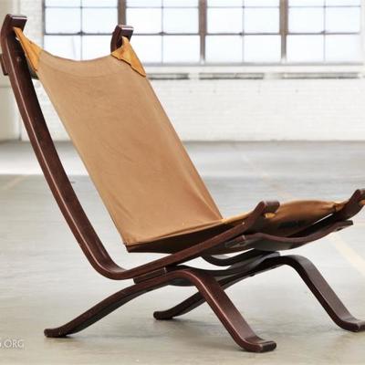 Mid Century Modern Bentwood Sling Chair