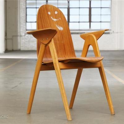 Mid Century Modern Danish Bentwood Chair