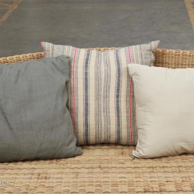 Group Of 3 Custom Pillows With Down Inserts