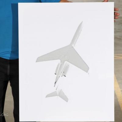 Contemporary Print On Plexiglass- Jetliner