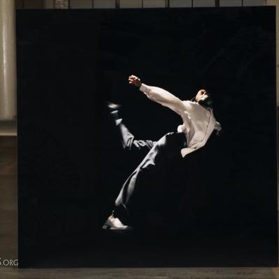 Contemporary Color Photograph Mounted On Plexiglass- Male Dancer 