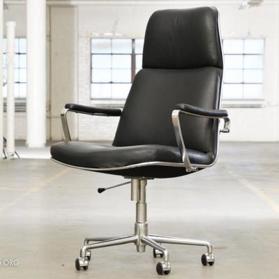 Heavy Solid Leather Task Chair