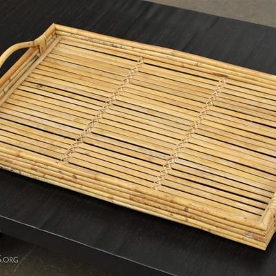 Handled Bamboo Serving Tray