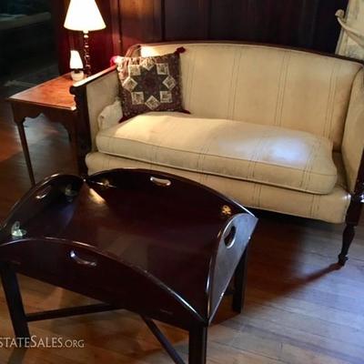 Paine Furniture Loveseat & Butler's Table