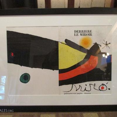 Joan Miro litho cover for 