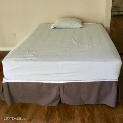 $100 Bed Frame - Full Size. Can take mattress & box spring. This bed is part of a spare room.  ++ Cash Only. No Returns. All Sales Are...