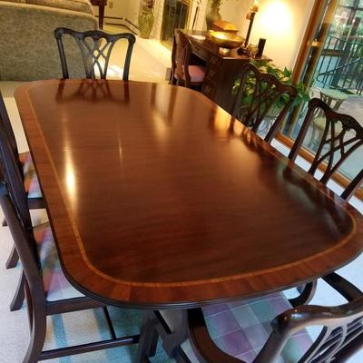 $1300 Henkle Harris Dining Table. (Photo 1 of 3) Chairs have already sold.and are NOT included. Cash Only. No Returns. All Sales Are...