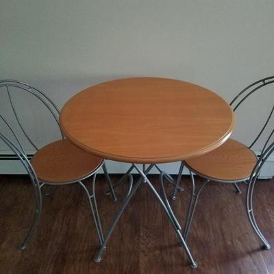 $250 Cafe Table & Chairs (2 Chairs) ++ Cash Only. No Returns. All Sales Are Final.. Email SalesByPamela@gmail.com to purchase and arrange...