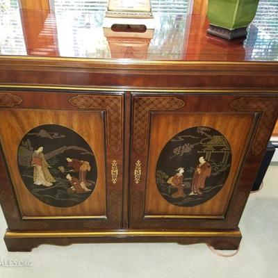 $600 Vintage Drexel Heritage Brown Asian Cabinet / Stereo Cabinet (1 of 3) ++ Cash Only. No Returns. All Sales Are Final.. Email...