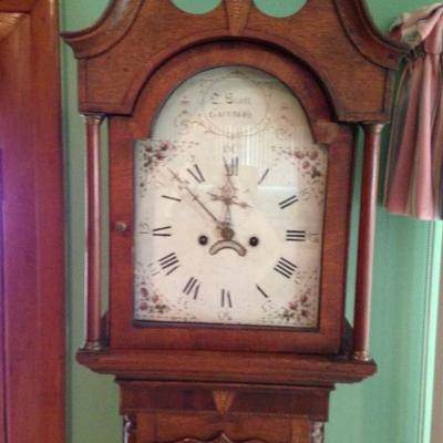 c. 1792 Grandfather clock with Osborne dial.
