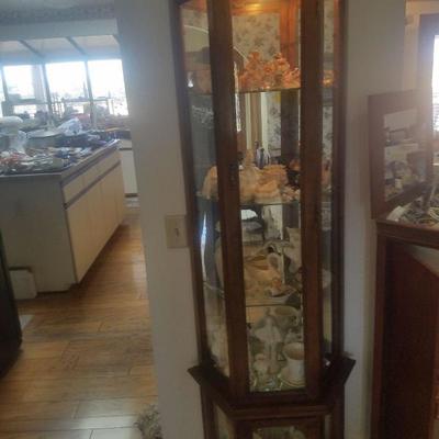 Small curio cabinet