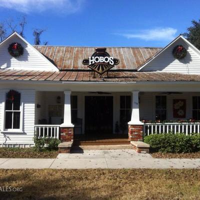 Hobo's Restuarant 115 NW 1st St Trenton, FL 32693. Great food great atmosphere. great food and a great railroad atmostphere... a block...