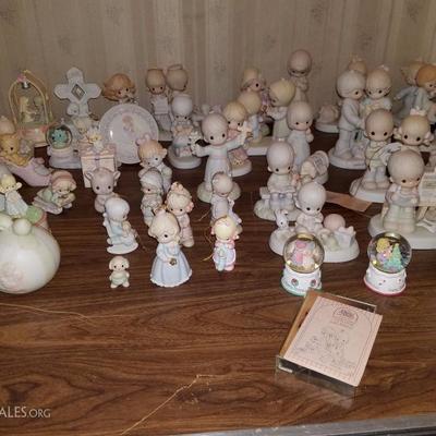 Precious Moments Figurines â€“ more than 100 pieces plus-- owner has boxes for 95% of them