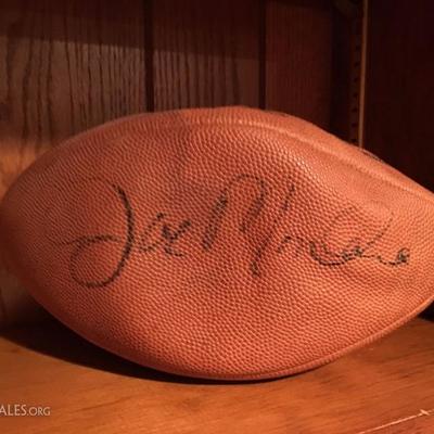 Autographed Joe Montana Football