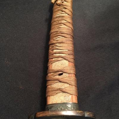 Japanese WWI Sword with Ray Skin Scabbard and Marked Tang
