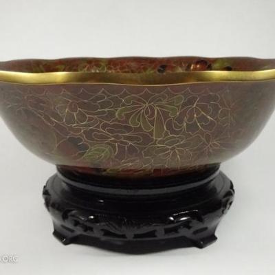 CHINESE CLOISONNE BOWL