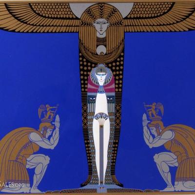 ERTE SIGNED LIMITED EDITION SERIGRAPH, CLEOPATRA, WITH CERTIFICATE OF AUTHENTICITY