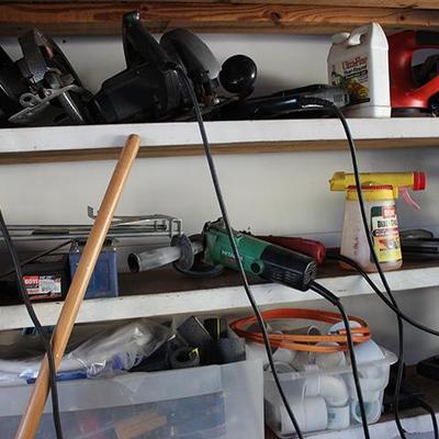 garage and garden tools