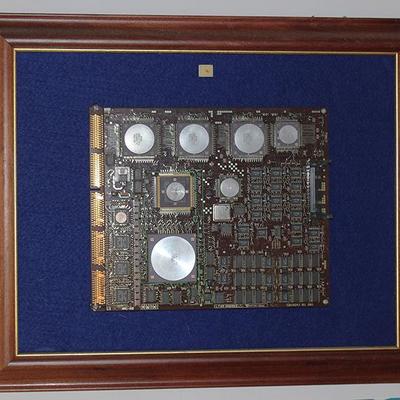 Framed computer micro chips