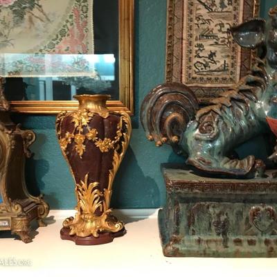 Louis XVI marble and gilt vases