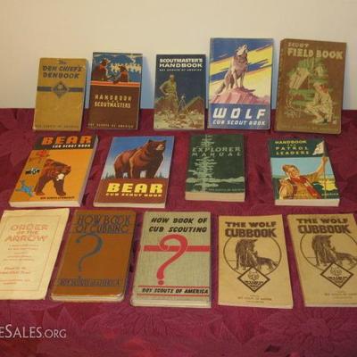 Boy Scouts Books and Manuals beginning in the 1930s