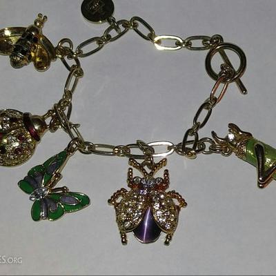 Liz Claiborne 1976 vintage charm bracelet