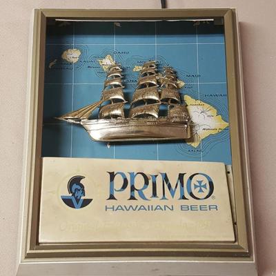 JHA051 Vintage Primo Hawaiian Beer Lighted Bar Sign
