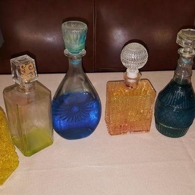 JHA013 Vintage Glass Liquor Decanters Spirits, Whiskey, Scotch #1
