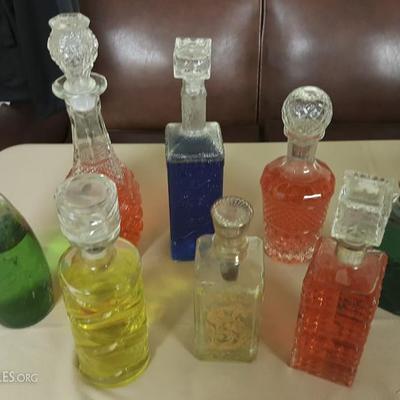 JHA017 Vintage Glass Bottle Liquor Decanters Spirits #5
