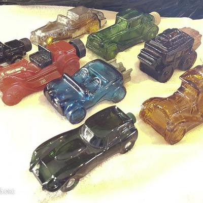 JHA010 Vintage Collectible Avon Glass Car Decanters #2
