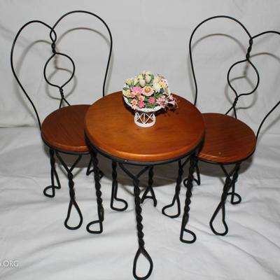 Doll French Style Café Table & Chair Set