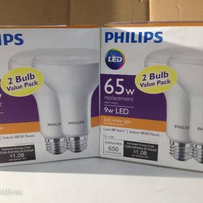 Philips 65W Soft White Indoor Flood Light 2-Pack (2 two packs)