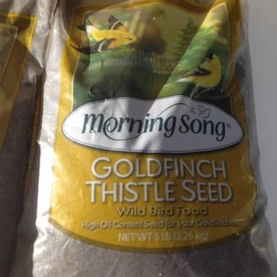 Morning Song Goldfinch Thistle Wild Bird Food, 5-Pound (2 bags)