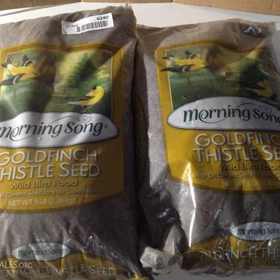 Morning Song Goldfinch Thistle Wild Bird Food, 5-Pound (2 bags)