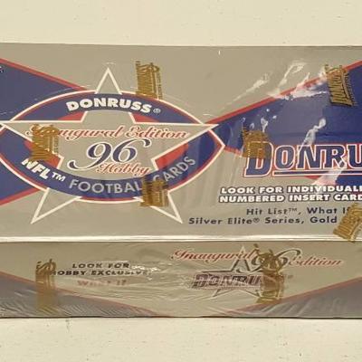 1996 Donruss Football Factory Sealed Wax Box 18 Packs Inaugural New Unopened   