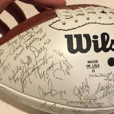 Factory Signed Football Giants