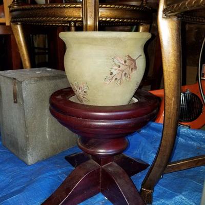 Mahogany Plant Stand