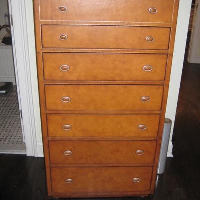 THOMASVILLE LEATHER LINGERIE CHEST BOGART COLLECTION