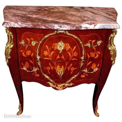 Bombay Spanish marble top commode