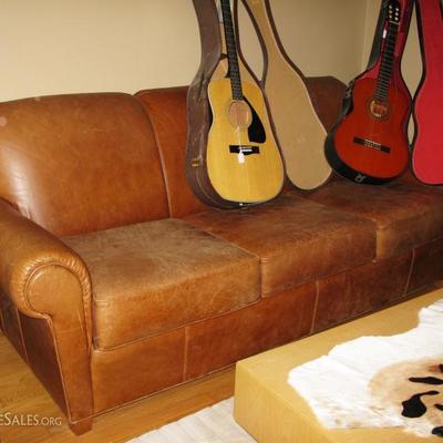 Smithe leather couch