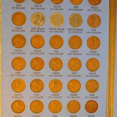 Complete Penny Set 1941 - 1974