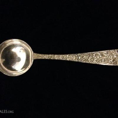 S. KIRK & SONS STERLING SILVER LADLE, MARKED, APPROX 7", APPROX 67 GRAMS

