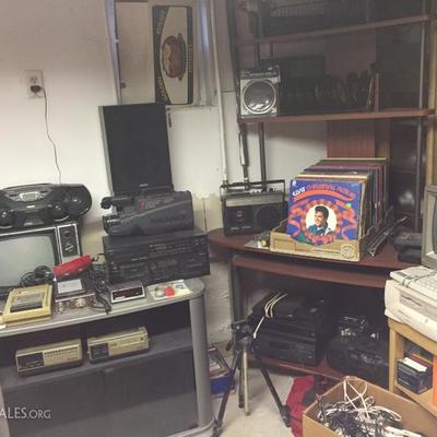 Vintage electronics and LP's