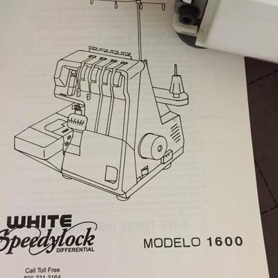 White Serger Manual sold with machine only