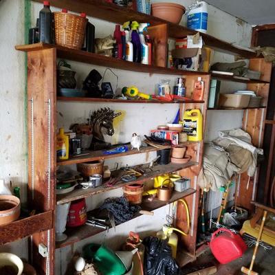 garage tools, chemicals