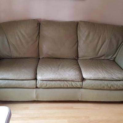So soft leather couch