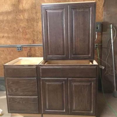 New Oak Cabinets